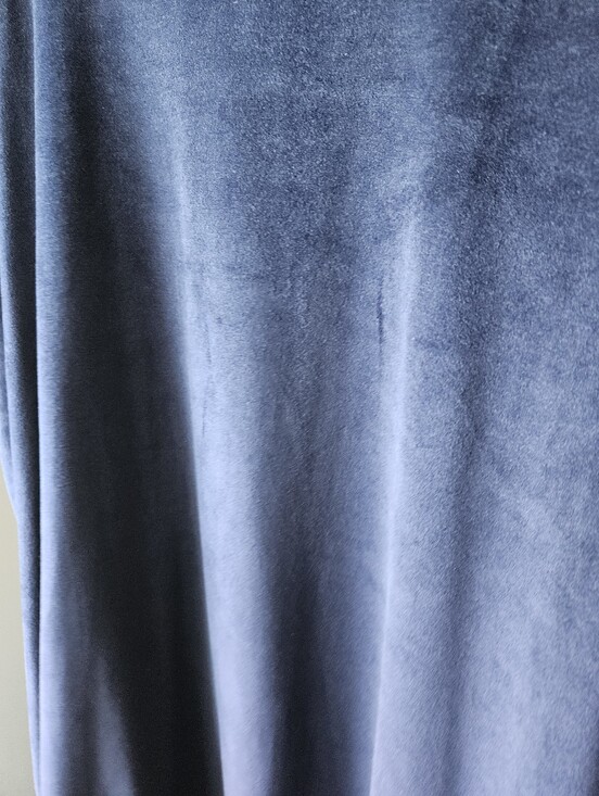 Solutions Dresses & Skirts - Plush Blue Velour Tunic Dress. Flat Friendly!